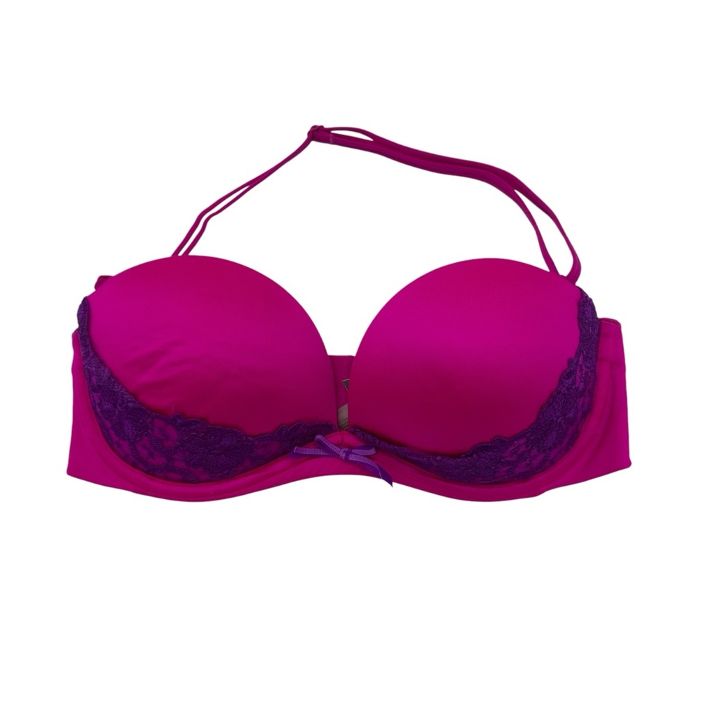 Victoria’s Secret Very Sexy Hot Pink Purple Lace Bra 32C